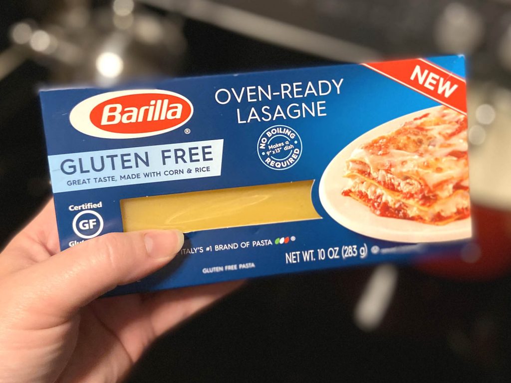 barilla gluten free lasagna pasta noodles